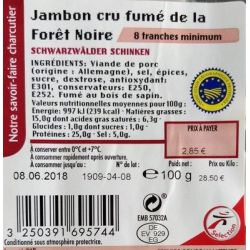 Selection Fe Sel Jambon Foret Noire 100G