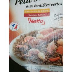 Netto Petit Sale Lentilles330G