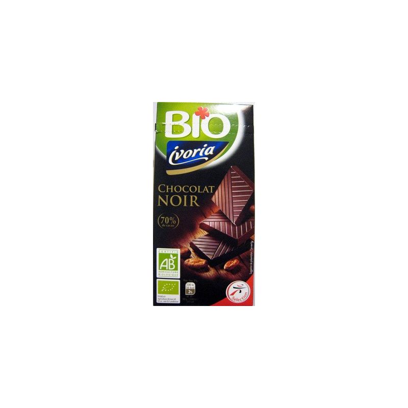 Ivoria Tab.Noir 70% Bio 100G