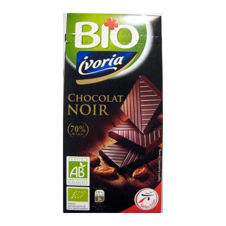 Ivoria Tab.Noir 70% Bio 100G