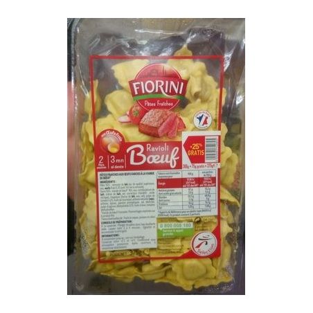 Fiorini S/Fior Ravioli Boeuf+25%G 375G