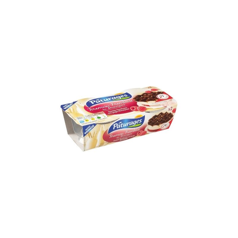 Paturages Pat.Tiramisu Framboise 2X100G