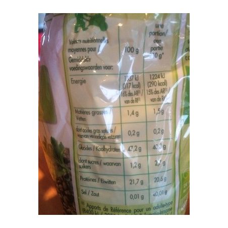 St Eloi Lentille Verte Bio500G