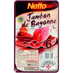 Netto Jambon Bayonne 6T 100G