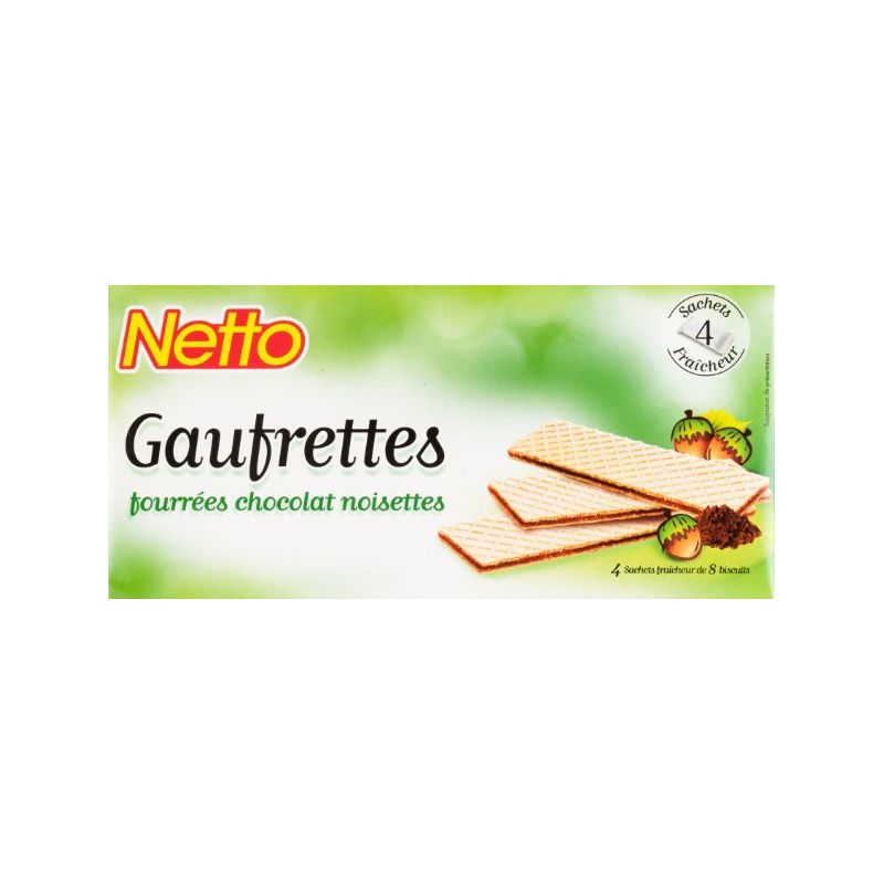 Netto Gaufre.Choco/ Nois.160G