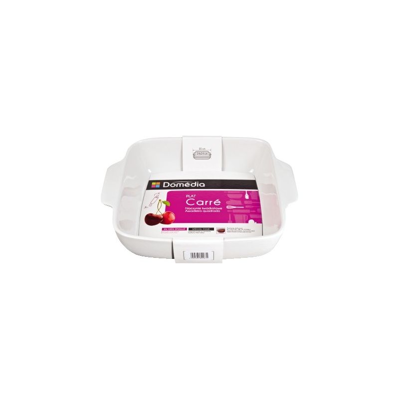 Domedia Dom Plat Carre 26X26Cm Blc