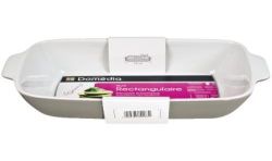 Domedia Dom Plat Rect. 26X16Cm Gris