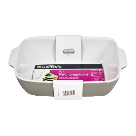 Domedia Dom Plat Rect. 26X16Cm Gris