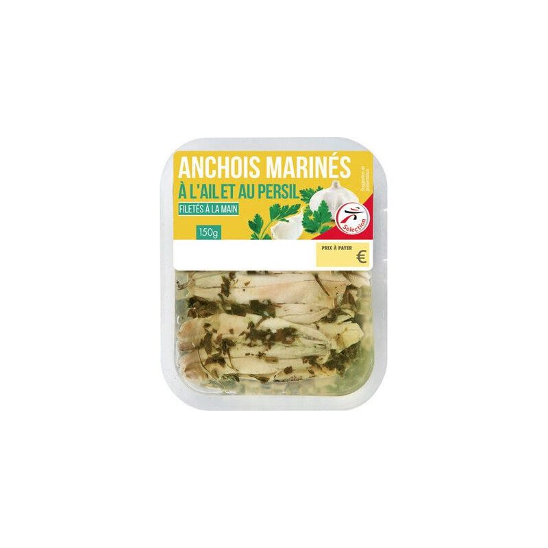 Selection Intermarche Anchois Ail 150Gr