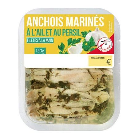Selection Intermarche Anchois Ail 150Gr