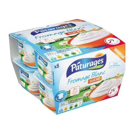 Paturages Pat.Fge Fr. Sucre 3%Mg 8X100G