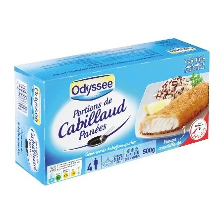 Odyssee Odysse Cabillau Pane Port.500G