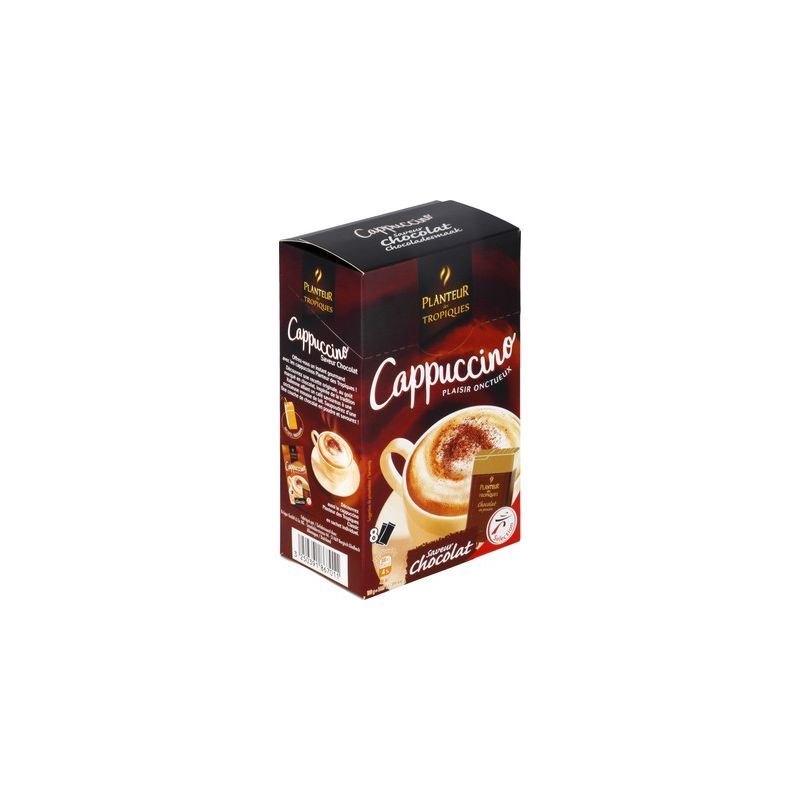 Planteur Des Topiques Cappuccino Saveur Chocolat X8 St 144G+7G