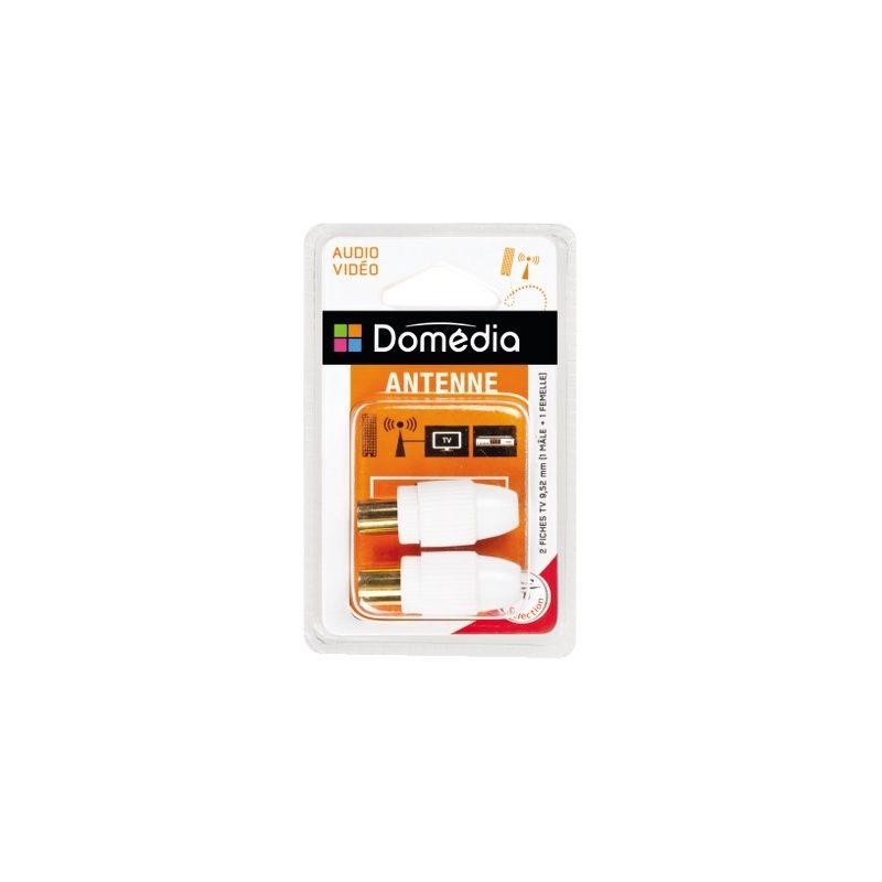 Domedia 2 Fiches Tv M+F 9.5Mm