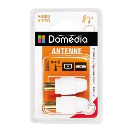 Domedia 2 Fiches Tv M+F 9.5Mm
