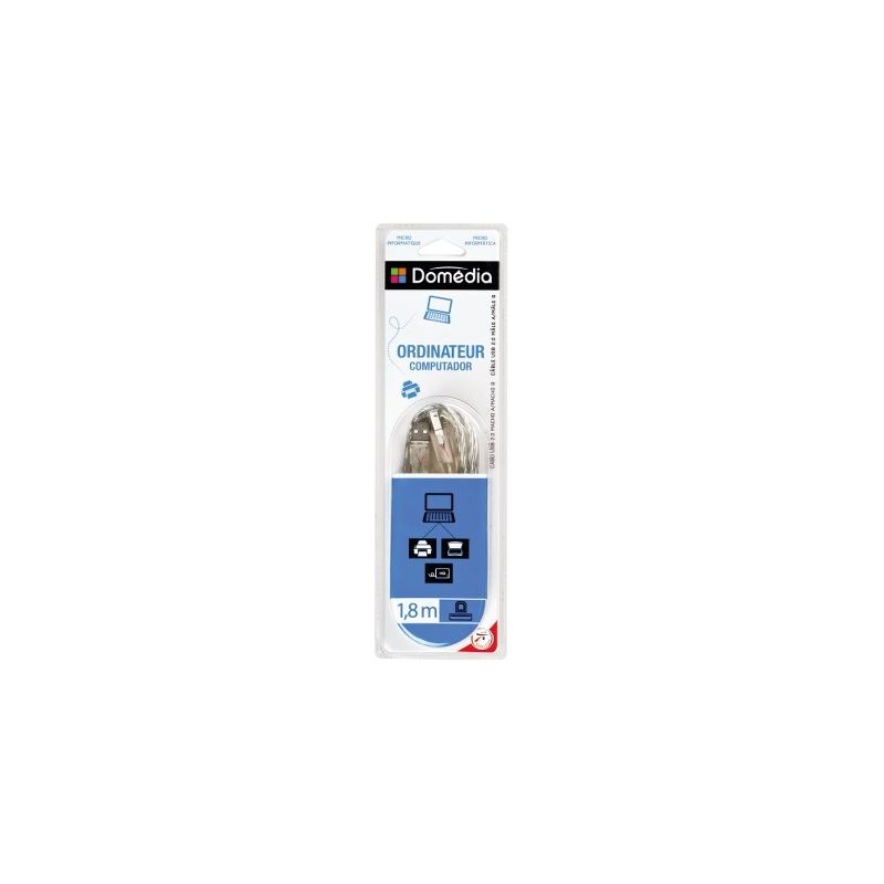 Domedia Cable Usb 2.0 Ab M/M