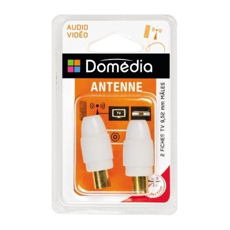 Domedia 2Fiches Tv Male 9.52Mm