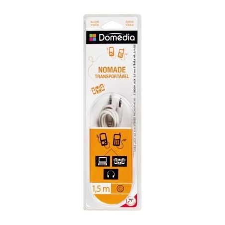 Domedia Dom Cable Jack M/M Blanc 1.5M