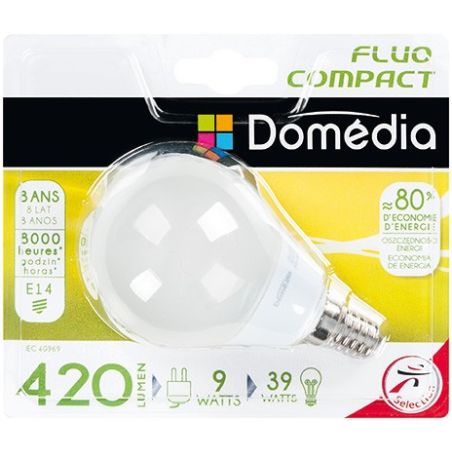 Domedia Dom Amp Fluo Sph 9W E14