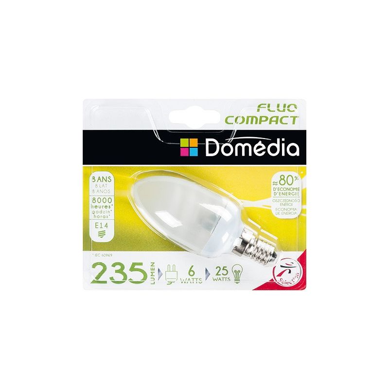 Domedia Dom Amp Fluo Flam 6W E14
