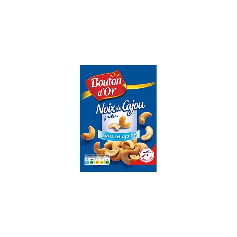 Bouton Or Bo Noix De Cajou Sans Sel 125G