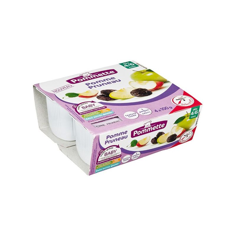 Pommette Pt Frt Pm/Prun 4X100G