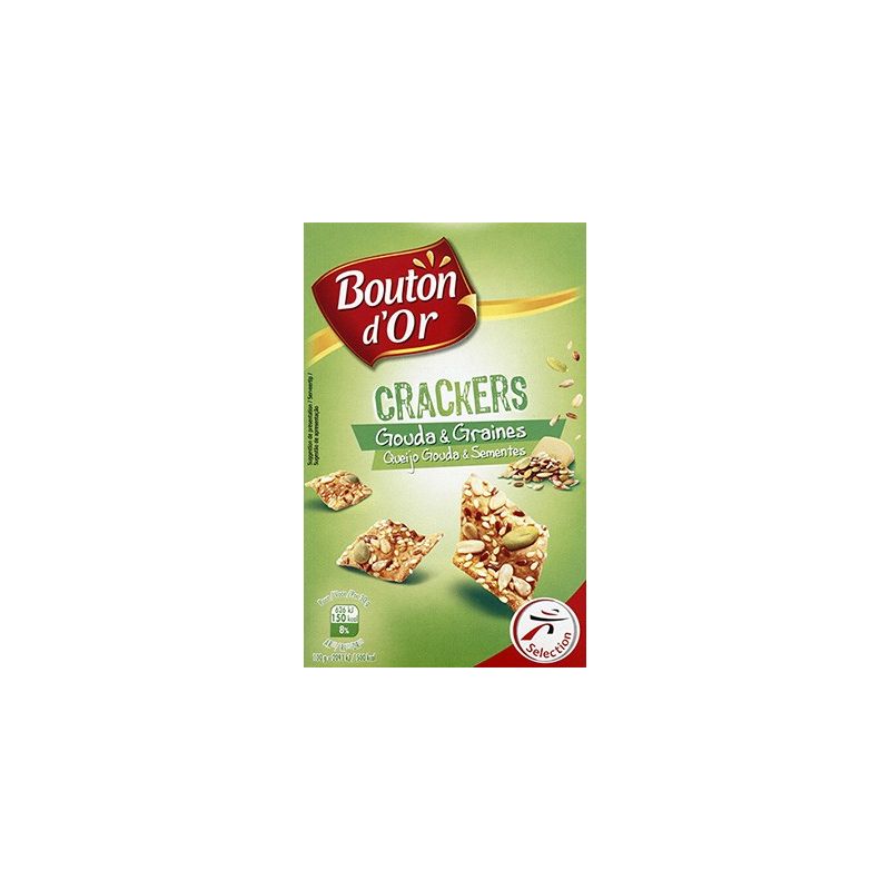 Bouton Or Bo Crackers Fromage Graine 70G