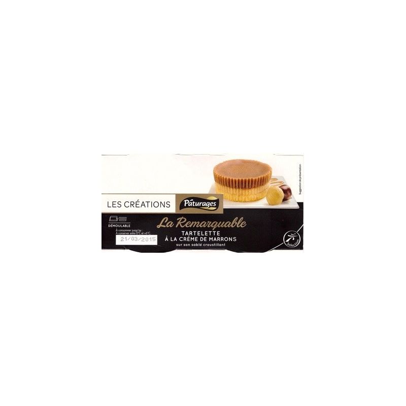 Paturages Pat.Tartelette Au Marron 2X80G