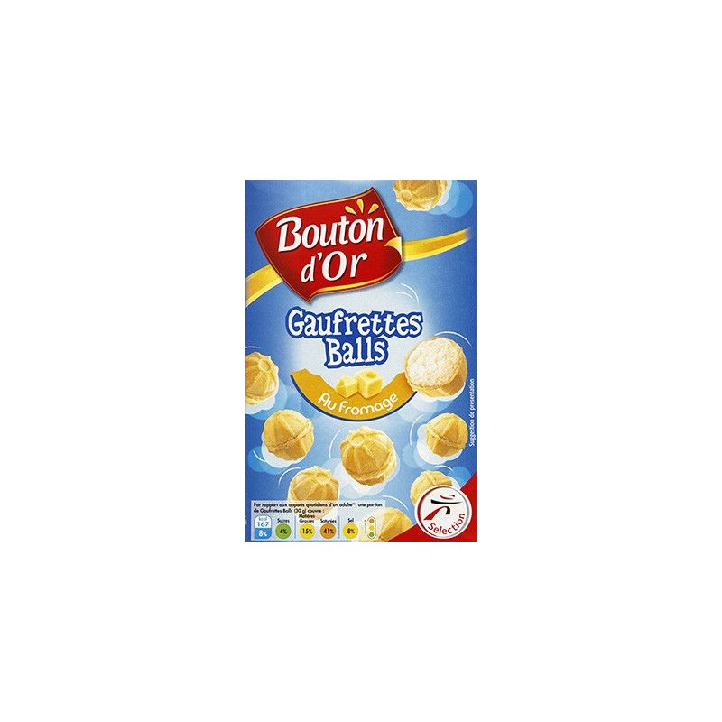 Bouton Dor Bo Gaufrette Balls Fromage75G