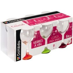 Domedia Dom 6 Verres Vin Arlequin 19Cl