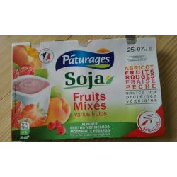 Paturages Pat. Soja Fruits Mixes 8X100G
