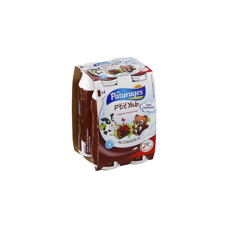 Paturages Pat P Tit Yab Chocolat 4X180G