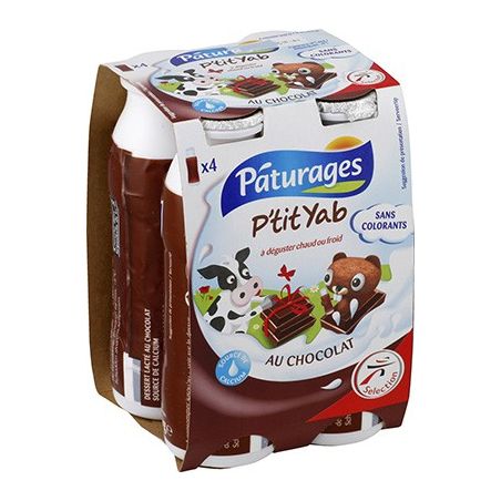 Paturages Pat P Tit Yab Chocolat 4X180G
