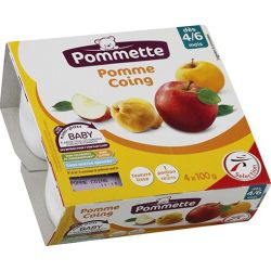 Pommette Pommet Pot Frt Pm/Coing 4X100G