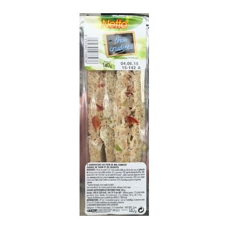 Netto Sandw Thon Crudites 140G