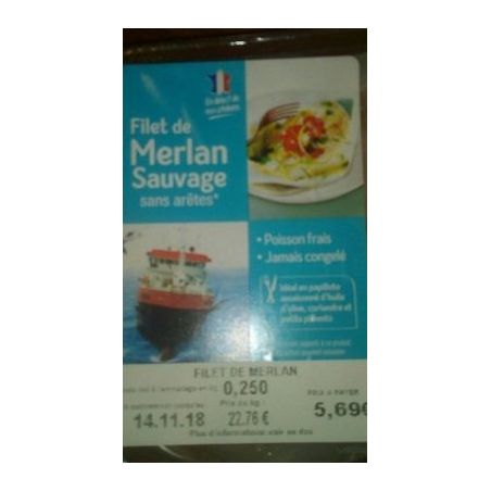 Selection Intermarche Filet Merlan Sa 250Gr