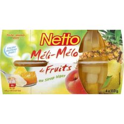 Netto Meli Melo Fruits 4X65G