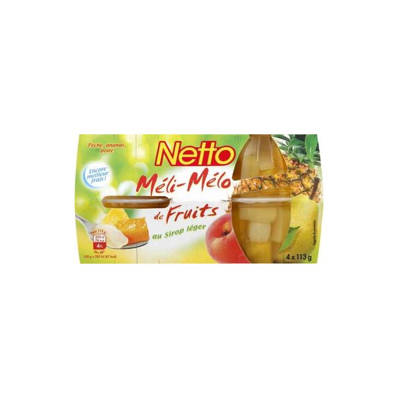 Netto Meli Melo Fruits 4X65G