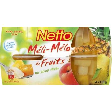 Netto Meli Melo Fruits 4X65G