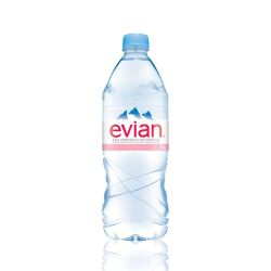 Evian Water Mineral Still No-Return Pet Pl.Filme De 6 Bouteil. X 1 Litre