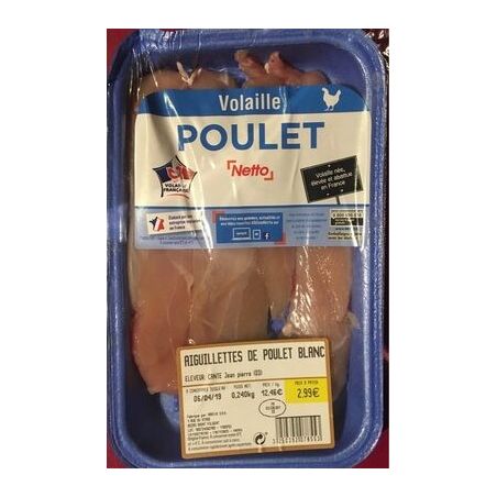 Netto Aiguillette Plt Blc 240G Pf