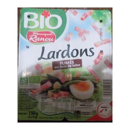 Ranou Lardons Fumes Bio 2X75G