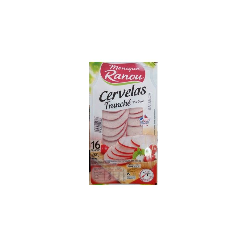 Ranou Cervelas Tranche 150Gr