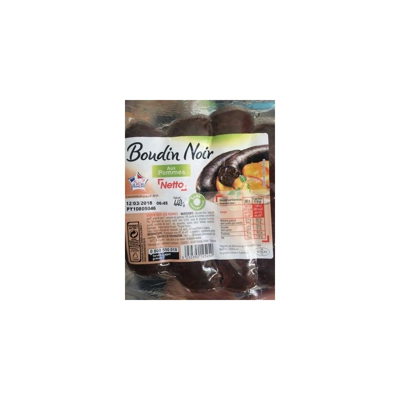 Netto Boudin Noir Pommex4 440G