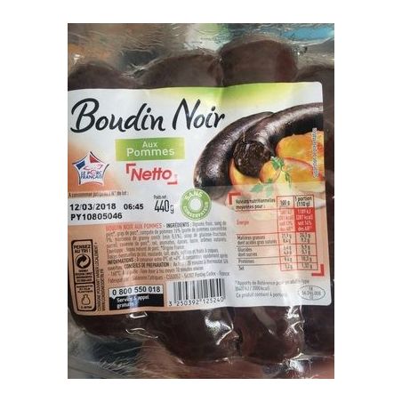 Netto Boudin Noir Pommex4 440G