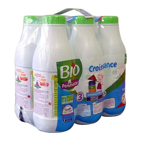 Pommette Lait Croiss Bio 6X1L