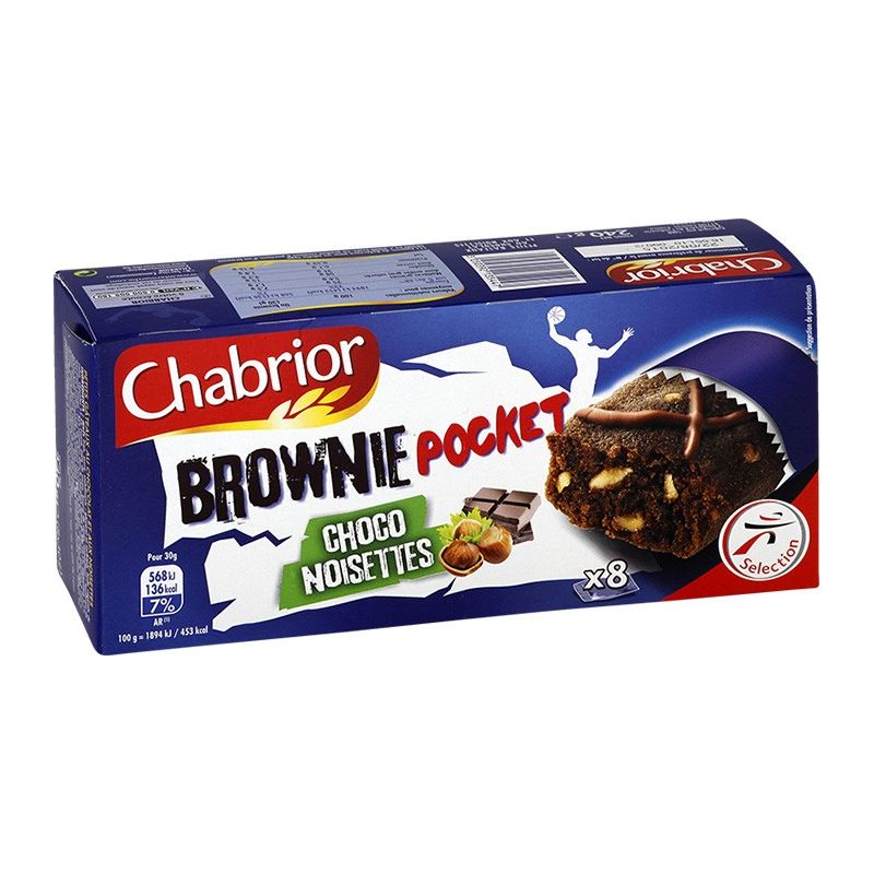 Chabrior Chab.Brownie Indiv Noiset 240G