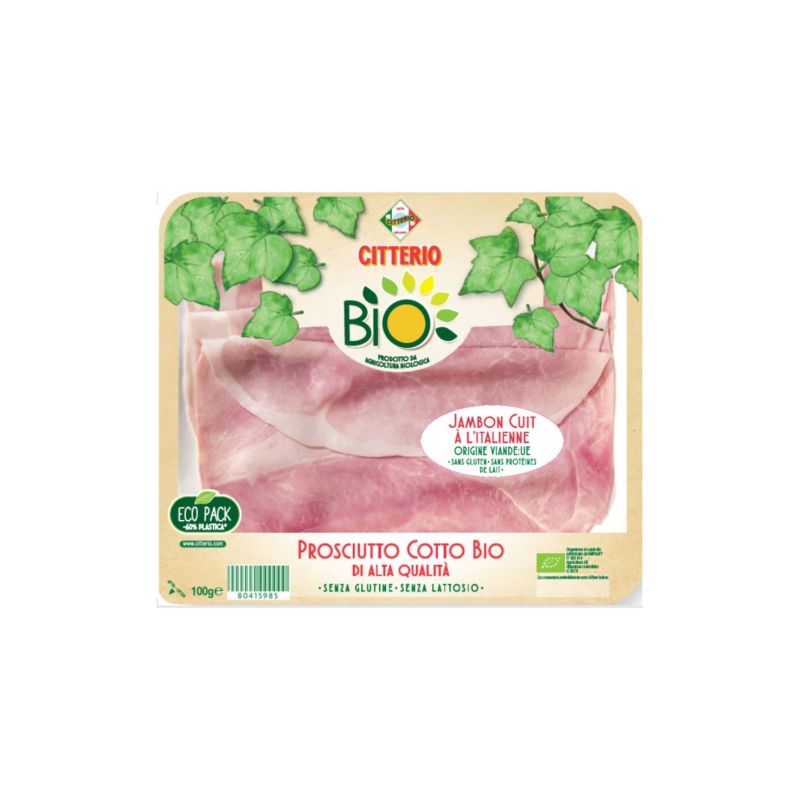 Citterio 100G Jambon Cuit Bio