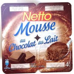 Netto Mousse Choco Lait 4X60G