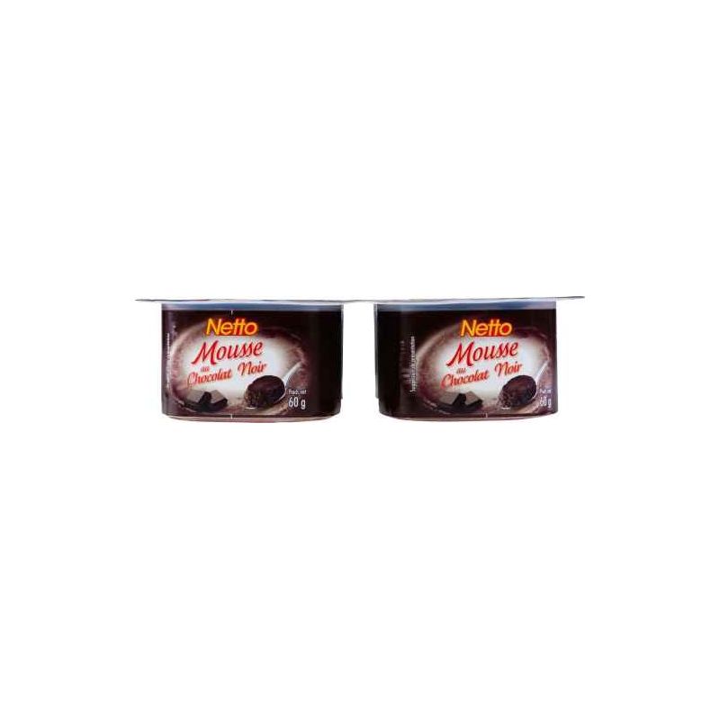 Netto Mouss.Choco Noir 4X60G